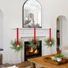 Guirlanda de Pinhas Amazon Norfolk Videira de Natal Arranjo de Frutas Vermelhas de Natal Decorações Pastorais Pequena Guirlanda