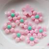 Flor de resina bicolor de 4.5*12 mm accesorios de joyería hechos a mano para bricolaje ropa accesorios para zapatos 50 piezas/bolsa