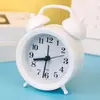 Reloj despertador para dormitorio, Reloj despertador para estudiante, Sonido fuerte para despertar, Reloj despertador de plástico en forma de herradura de estilo antiguo, Reloj electrónico