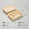 Caja de Embalaje Desechable, Lonchera Biodegradable de Almidón de Maíz, Lonchera de 456 Compartimentos, Lonchera para Llevar, Desechable Comercial