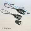 Hebilla de plástico para avión de fabricantes, hebilla de agujero para cordón colgante de teléfono móvil de plástico de 10 mm, hebilla de línea de pesca de extracción rápida separable