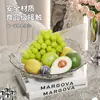 Nueva Entrada Lujo PET Plato de Frutas Pétalo Plato de Fruta Seca para el Hogar Plato de Caramelos Sala de Estar Exquisito Plato de Frutas para Snacks