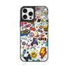 Funda para Teléfono Móvil Cara Sonriente Estado de Ánimo Adecuada para Apple 16Promax Iphone15 Espejo 14Pro Cubierta Protectora 13 Estilo Nuevo