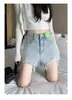 2026 Nuevo Diseño Marca de Moda Shorts de Mezclilla para Mujer Verano Delgado Línea A Cintura Alta Adelgazantes Ultra Cortos