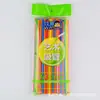 Canudos Coloridos Estendidos de 26cm, Canudos Flexíveis para Artesanato Infantil para Bebidas, Leite de Soja, Chá com Leite, Canudos de Plástico para Artesanato