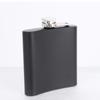 Fornecimento de fábrica logotipo personalizado spray tinta preta fosca 6 oz portátil ao ar livre aço inoxidável hip flask portátil hip flask