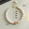 Pulsera de Perlas de Agua Dulce Natural con Cuentas para Mujer, Lujo Ligero, Gama Alta, Exquisita y de Moda, Joyería al por Mayor de Pulseras de Perlas de Agua Dulce