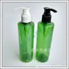 Botella de Hombro Plano con Bomba de Presión 240ml Botella Dosificadora para Limpiador Facial Botella de Champú Botella de Agua Botella de Gel de Ducha Botella de Acondicionador
