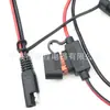 Caja de fusibles SAE cable de alimentación de batería para calentador de agua solar cableado del encendedor de cigarrillos del coche a terminales macho y hembra SAE