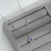 Cadena de clavícula elegante con microincrustaciones de circonita dorada de oro real para mujer, collar de pentagrama de diseño único, gargantilla exquisita y versátil