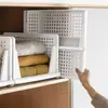 Almacenamiento de armario transfronterizo, estantería de niveles plegable en capas, perchero para almacenamiento de ropa, caja de almacenamiento para el hogar tipo cajón