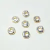 Lujo Ligero Forma de Rosquilla Ola Irregular Espaciadores Perlas Huecas Barrocas Kit de Materiales DIY Accesorios para Joyería