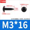 Tornillos Autoperforantes de Cabeza Plana Grande Cruz de Acero Inoxidable 304 Cabeza de Hongo Zincado Negro Tornillos para Madera M3M4M5M6
