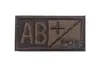 Patches Bordados para Uso Externo Tipo Sanguíneo A+ B+ AB+ O+ Patch com Velcro Mochila Insígnia Tática Patch de Tecido