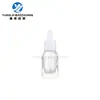 En stock botella cuentagotas de 40 ml en stock botella cuadrada de pared gruesa con fondo de rejilla de 20 ml botella de vidrio transparente de 30 ml botella para aceite esencial