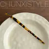 Paso sacudir horquilla de acetato japonesa y coreana estilo antiguo simple recogido versátil Diaria Zhan Zi tocado moderno palillos horquilla