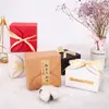 Caixa de Papel para Doces com Renda Universal Nougat Embalagem para Assar Caixa Quadrada Venda por Atacado em Estoque Pequena Quantidade