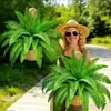 Venta al por mayor de plantas verdes, helechos, hierba persa de 18 cabezas, hojas artificiales, flores artificiales de plástico, decoraciones de pared de plantas, decoraciones de boda