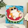 Pintura al óleo digital DIY para niños, Dibujo de dibujos animados de Miyazaki Hayao, Anime, Estudiante, Pintura decorativa pintada a mano, Adornos