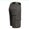 Calça Bermuda Cinco Pontos Verão Nova Marca Tendência Masculina Algodão Lavado Solta Casual Multi-bolsos Cintura Média-alta Calça Fina