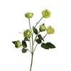 Flor Artificial con 6 Ramas Altas, Rosa Té Loto, Arreglo Floral de Piso para Boda, Decoración del Hogar, Accesorio para Fotografía, Flores Artificiales al por Mayor
