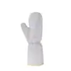 Guantes de alambre plateado resistentes al calor, guantes de cocina, guantes para lavar platos, guantes para quitar grasa, guantes de alambre de acero, forrados de felpa, duraderos y engrosados para la limpieza del hogar