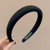 Diadema de corona alta estilo coreano, diadema de borde ancho, diadema para lavarse la cara con dientes, accesorio para el cabello de tela a cuadros de alta gama