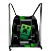 Bolsa com Cordão Infantil Minecraft 2025 Bolsa de Armazenamento Grande Capacidade para Exterior Bolsa de Presente para Festa Bolsa Portátil