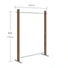 Perchero de pie de acero inoxidable plateado cepillado, Perchero de pared, Perchero para tienda de ropa de hombre y mujer, Colgador para tienda de ropa