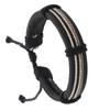 Pulsera ondulada de cuerda de cera multicapa transfronteriza de Europa y Estados Unidos con tejido a mano de estilo callejero para hombres al por mayor
