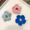 Grampo de Cabelo Flor de Lã Tricotada Novo de Inverno para Mulheres, Presilha Lateral Doce e Fofa, Grampo de Cabelo de Pelúcia, Presilha Retrô para Franja