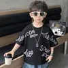 Camiseta de Manga Corta para Niños Verano 2026 Nuevo Estilo Top Infantil Verano Algodón Holgado Moderno Elegante Fresco Estilo Urbano