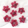 Mini Flor de Flor de Durazno 4cm Cabeza de Flor Caja de Azúcar Ventilador de Mano Regalo para la Mano Hecho a Mano Bricolaje Decorativo Sombrero de Paja Antiguo Adorno para la Cabeza Flor