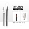 Conjunto de Canetas para Nail Art Quadradas e Redondas com Haste de Metal, Caneta para Pintura Degradê, Caneta de Fototerapia, Conjunto de Ferramentas para Nail Art