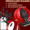 Massageador de Próstata Vibratório Masculino com Controle Remoto por App, Retrátil e Vestível