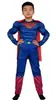 Liga de la Justicia Superman Disfraz de Halloween de 2 piezas Superman Regreso Traje de Músculos Juego para Niños
