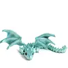 Adorno de Dragón Volador con Alas, Modelo de Dragón Articulado Móvil para Aliviar el Estrés, Juguete para Niños, Dragón Volador de Dos Cuernos Impreso en 3D