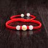 Pulseira de Corda Vermelha Luminosa Zodíaco Tecida à Mão Oito Santos Padroeiros do Ano do Boi Ano do Aniversário Vazio Pulseira de Corda Vermelha