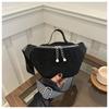 Bolso Cruzado de Diamantes para Mujer 2023 Nueva Moda Simple Bolso de Mano Textivo Hombro Cruzado Pecho Estilo Occidental Riñonera