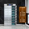 Gabinete de Cubiertos de Acero Inoxidable, Gabinete de Desinfección para Comedor Escolar, Gabinete de Platos con Múltiples Compartimentos, Gabinete de Desinfección y Secado a Alta Temperatura, Almacenamiento