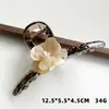 Pinza para el Cabello de Flor de Purpurina Fina de Gama Alta con Perlas para Mujer, Pinza de Tiburón para Recogidos en la Parte Trasera de la Cabeza, Pasador Elegante, Pinza para el Cabello Estilo Nuevo 2026