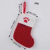 Calcetines Navideños Clásicos de Amor de Hong Kong Letra Roja Calcetines de Navidad Tejidos de Lana Decoración Festiva Colgante Navideño