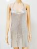 Amazônia europeia e americana sexy deep V split cross-border Mulheres de metal lantejoulas vestido cabresto sling