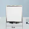 Espejo de Maquillaje por Sublimación DIY Foto Personalizada Transferencia de Calor Forma de Corazón Lámina de Aluminio para Sublimación Doble Cara en Blanco Maquillaje