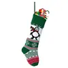 Nuevos Calcetines Decorativos de Navidad Tejidos con 12 Diseños Calcetines de Regalo Calcetín de Lana de Reno Colgante Calcetín de Navidad Jacquard