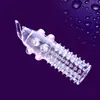 Anillo para pene de bola de dragón de cristal con púas, extendido y engrosado, con partículas texturizadas, para restricción del pene y estimulación del clítoris, productos para adultos