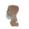 Bolsa de bolso descartável de TNT para cobertura de barba anti-queda de barba Tampa de poeira para suprimentos de barba de PP Cobertura de barba de TNT