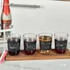 Suporte de copo de cerveja para bar de madeira personalizado cerveja artesanal tamanho pequeno louça vidro bandeja de madeira copo de whiskey copo de vinho