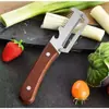 Ferramenta de cozinha multifuncional para picar cebolas e fatiar, com cabo, abridor de garrafas, cortador de frutas, descascador doméstico 3 em 1, afiado