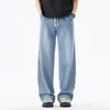Novidade para Outono2026 Jeans de Corte Reto para Homens, Calças Casuais Versáteis, Calças Longas Largas Estilo Americano, Calças de Estilo High-Street para Homens